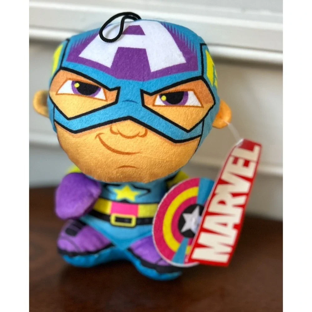 Marvel Captain America Plush Toy Stylized Stuffed Superhero Figure 7 Inch NWT